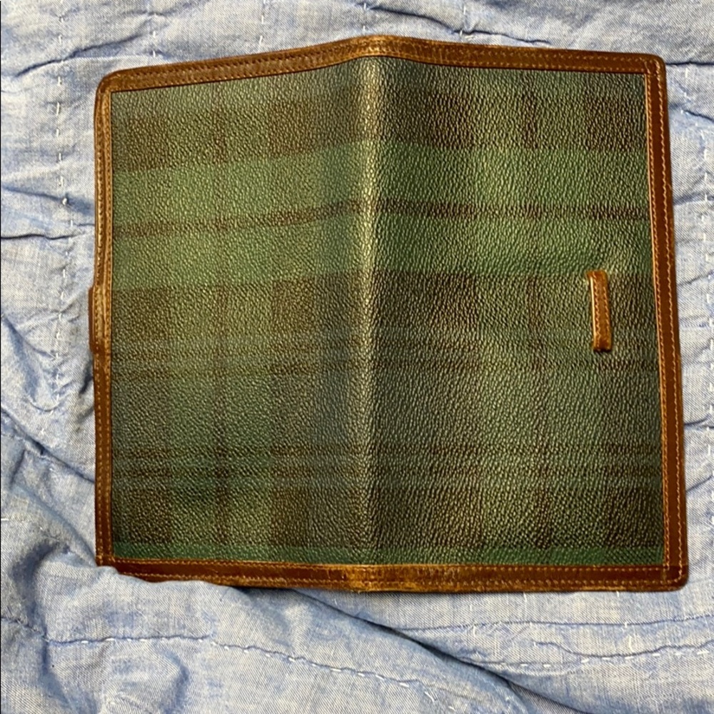 Check  book cover and wallet